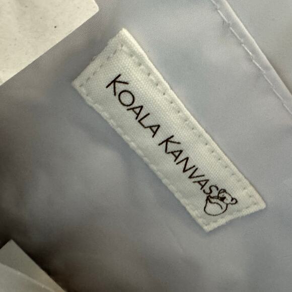 La Dolce Vida canvas clutch makeup bag Quilted Koala Seaglass Green Clutch - Picture 4 of 9